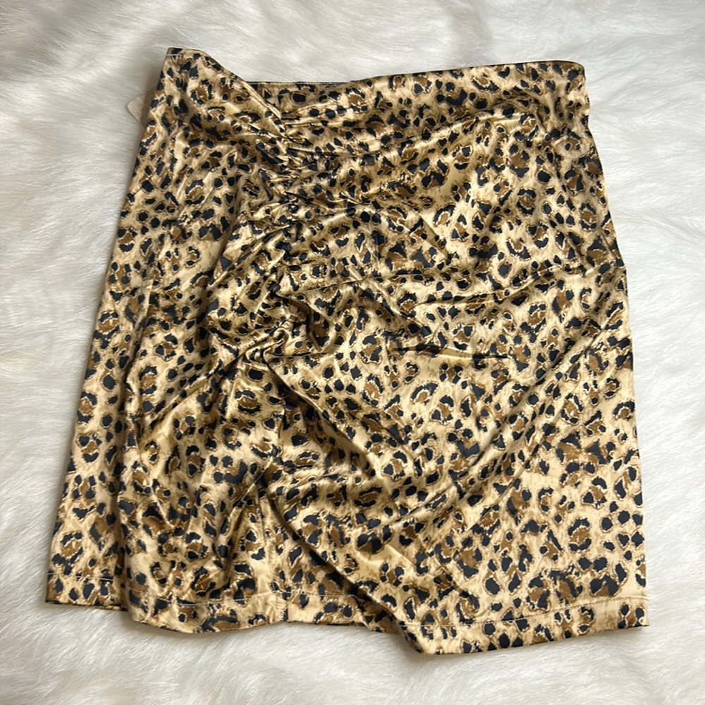 NWT Free People Cheetah Print Mini Skirt